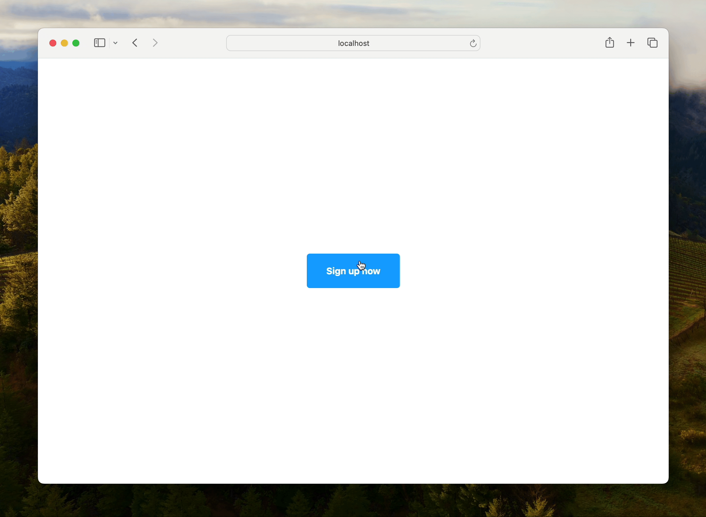 Short animation showing overlay checkout landing on a screen asking for card details.